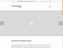 Tablet Screenshot of criteriontravel.com